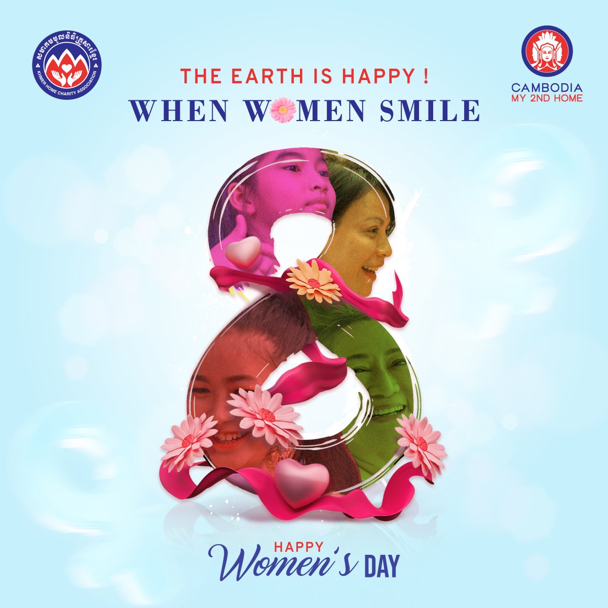 cambodia2ndhome's tweet photo. HAPPY INTERNATIONAL WOMEN'S DAY 2023🎉

#CambodiaMy2ndHome #CambodiaMySecondHome #CM2H #KHmerHomeCharityAssociation #KHCA #HappyInternationalWomenDay https://t.co/gjiccQlABP