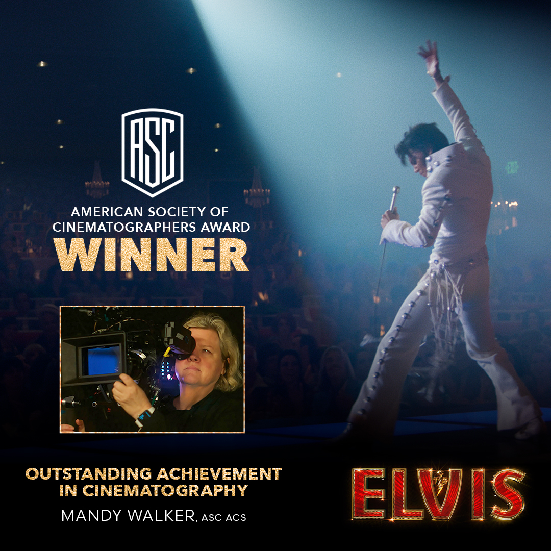Elvis Movie (@elvismovie) on Twitter photo History has been made ā Mandy Walker, AM, ASC, ACS is the 1st woman to win the <a href="/AmericanCine/">American Cinematographer</a> Award for Outstanding Achievement in Cinematography ā Feature Film.
āIām honored to be the 1st woman to win the ASC Award. Hereās to all the women who will come after me.ā ā Mandy Walker History has been made ā Mandy Walker, AM, ASC, ACS is the 1st woman to win the <a href="/AmericanCine/">American Cinematographer</a> Award for Outstanding Achievement in Cinematography ā Feature Film.
āIām honored to be the 1st woman to win the ASC Award. Hereās to all the women who will come after me.ā ā Mandy Walker