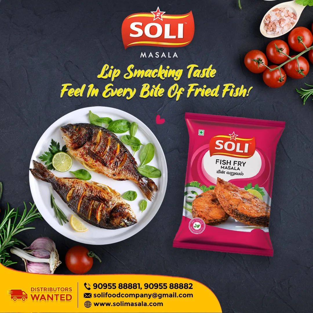 Soli_Masala's tweet photo. Soli Fish fry Masala is the authenticity of all Indian cuisines. It is prepared by grinding various spices. The spicy fish tends you to eat more and more
Contact us+919095588881
https://t.co/rTO1Wm1Uum
#solimasala #solifoodcompany #fishfry #erode #fishmasalacurry #fishfryrecipe https://t.co/TbVitClkll