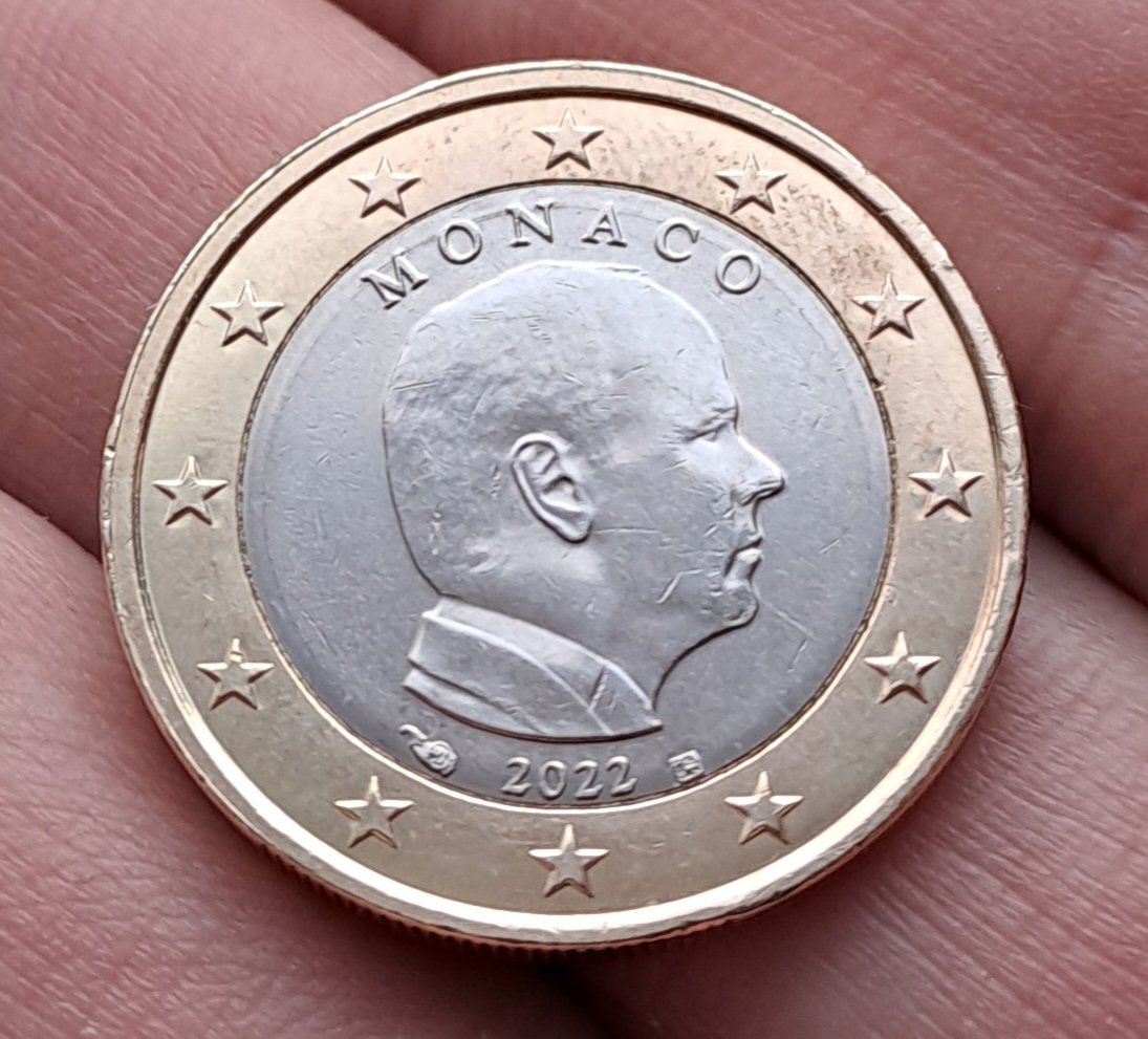 coin055's tweet image. Récolte du jour, un euro émis en 2022 pour la principauté de Monaco 👍
#numismatique #numismática #numismatics