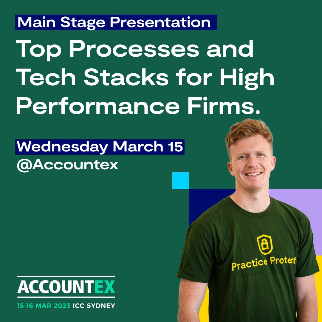 PracProtect's tweet photo. 📢 We're thrilled to have Jon Melloy from Practice Protect leading an expert panel discussion on 'Top Processes and Tech Stacks for High Performance Firms' at this year's @AccountexAus! 

https://t.co/riv77RHLA2

#AccountexAus #PracticeProtect #HighPerformanceFirms #ExpertPanel https://t.co/y4SZQg4RxN