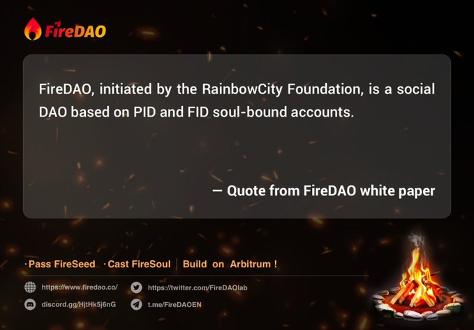 FireDAOMalay's tweet photo. 🔥[White paper 2.0]FireDAO ialah sebuah projek yang berpusat pada akaun jiwa dan FID, digabungkan dengan pelbagai jenis token yang terikat dengan jiwa.#FireDAO #BitCivilization #VitalikButerin https://t.co/g8dCBatzjf