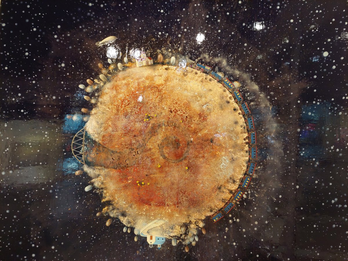 100gkulturas's tweet image. Futbols, māksla un bezgalība gleznotājas Līgas Ķempes izstādē «Karaļvalstība». 
lsm.lv/raksts/kultura…