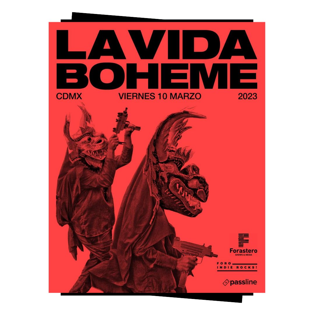 📌👌Este 10 de Marzo en CDMX se presenta <a href="/vidaboheme/">la vida boheme</a>  en el <a href="/ForoIndierocks/">Foro Indie Rocks!</a>  para un gran concierto.
Cuéntanos si estarás ahí.🤗❤️