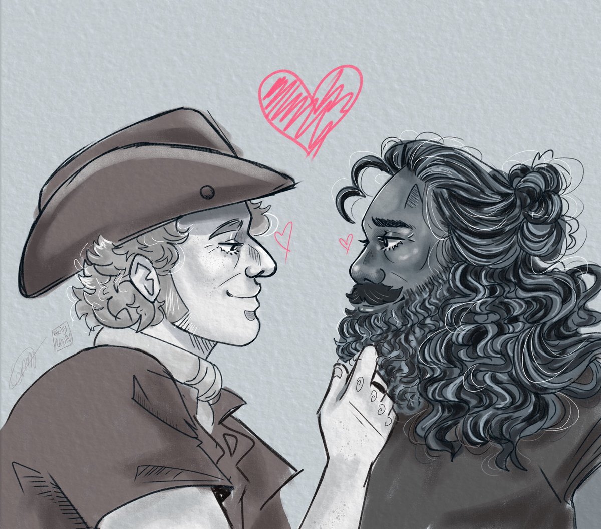 fruitypuddin_'s tweet image. To commemorate OFMD’s one year anniversary I redrew my first ever Gentlebeard sketch 🥲
(See the original in second picture)
.
.
#ofmd #OurFlagBBC #OurFlagMeansDeath #ourflagmeansdeathfanart #OFMDfanart #gentlebeard #StedeBonnet #edwardteach