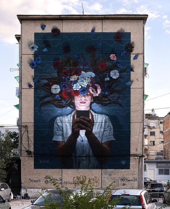 'Perception 2.0' by Swiss Fabian Bane Florin (@fabian_bane_florin) for Mural Festival 2022 in Tirana, Albania #streetart #lamolinastreetart #artwork #urbanart 🖌️🎨