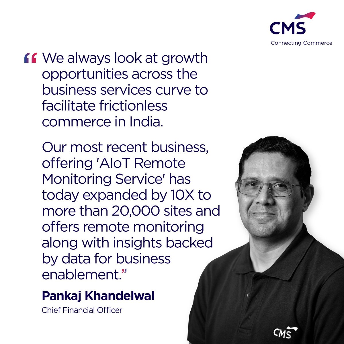 systems_cms's tweet photo. In a recent interview with The Economic Times, Pankaj Khandelwal discussed about our business growth, current order book and our new business offering.
Read the entire piece here: https://t.co/EVPgxst5dQ
#connectingcommerce #Growth https://t.co/jsr1ICGUS6