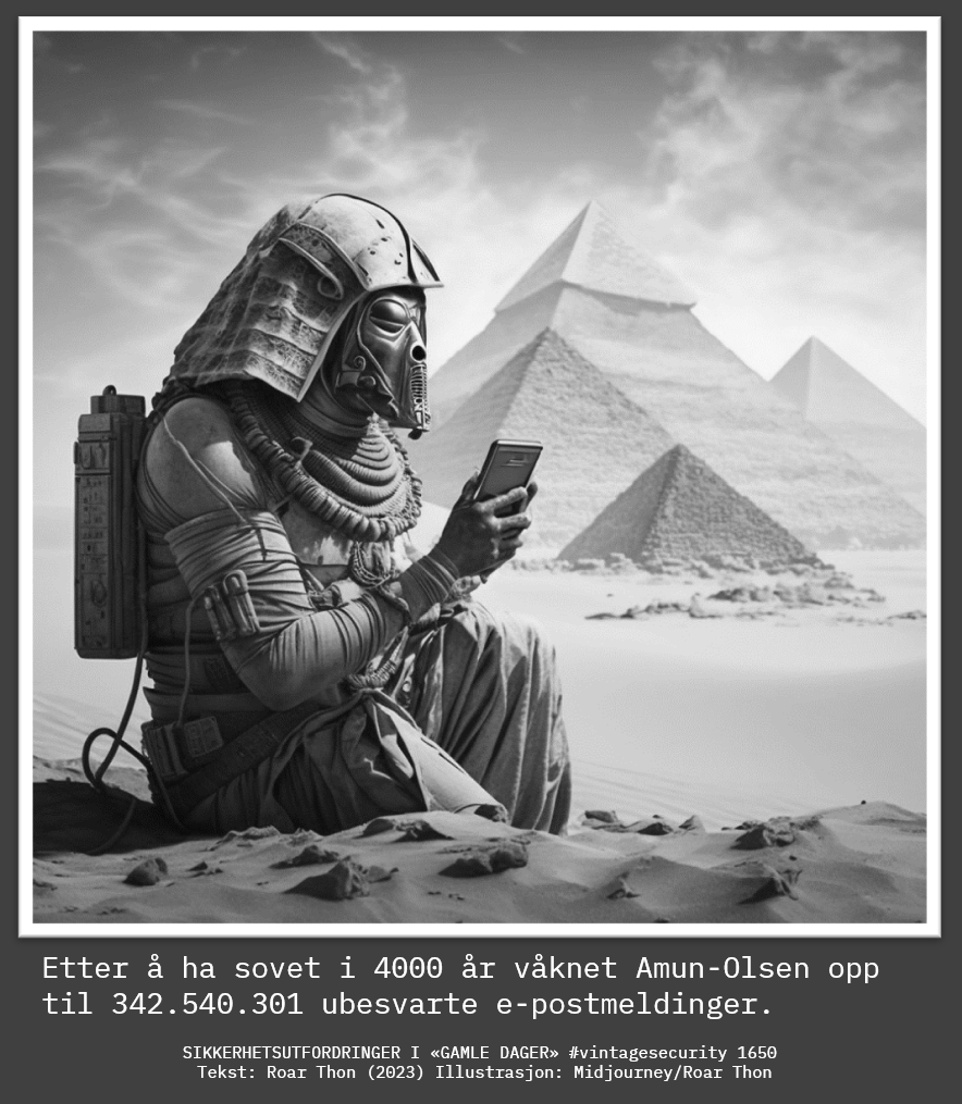Secdefence's tweet photo. At lykken er en tom e-postkonto er litt avhengig av hvem du er og hva du driver med!
#vintagesecurity #infosec #sikkerhet #epost #humor #ironi https://t.co/uJgdphBGQn
