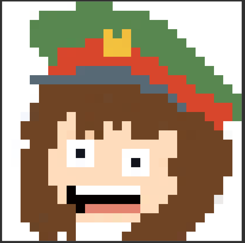 RaikahTTV's tweet photo. Me and my Husband made you in pixel art form, we hope you like it! @katelovelymomo @Northernlion #pixelartwork https://t.co/He3xpvqOkl