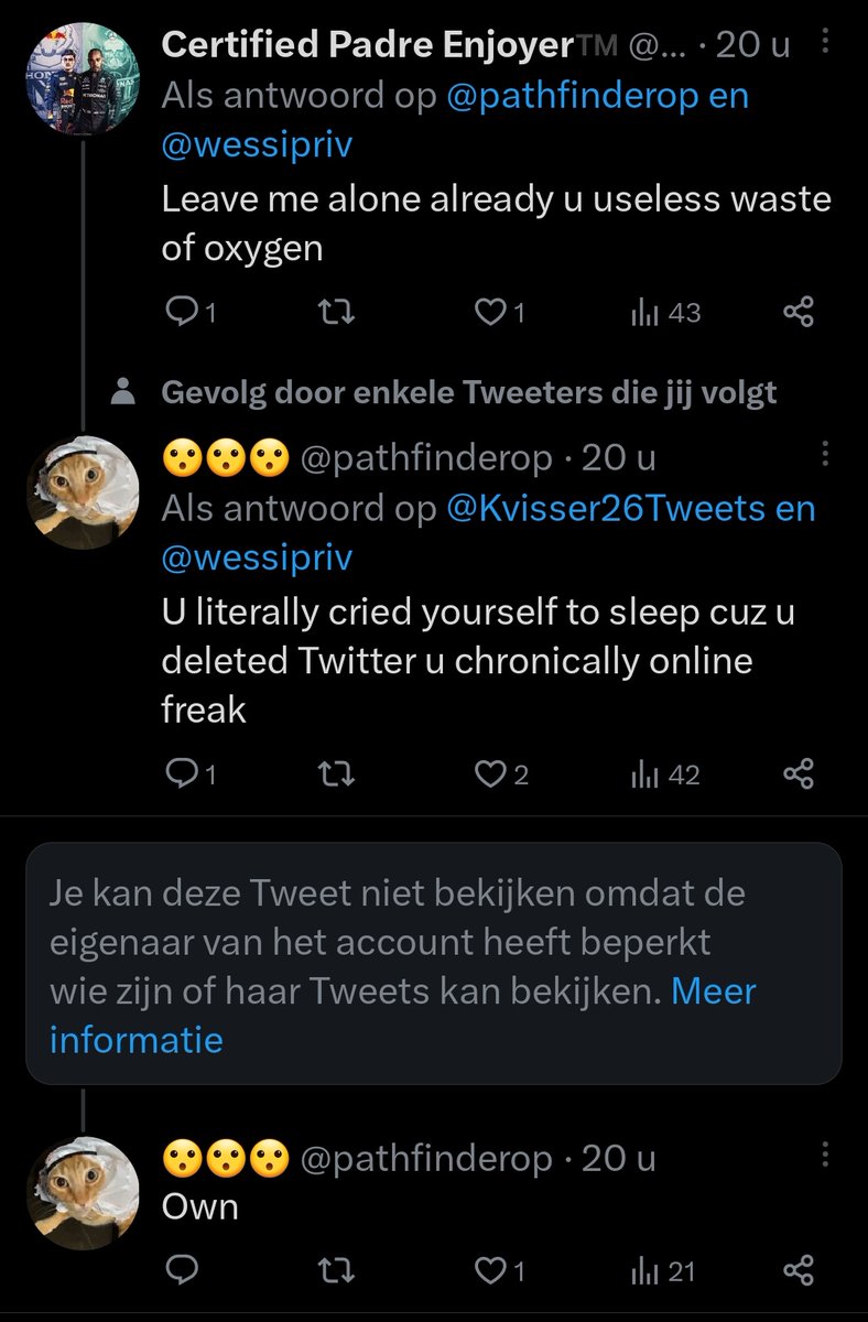 Kvisser26Tweets's tweet photo. @pathfinderop bullied me yesterday....

I couldnt even sleep properly becuz it was stuck in my mind

So report him asap(i already did) https://t.co/nFer1eMvxu