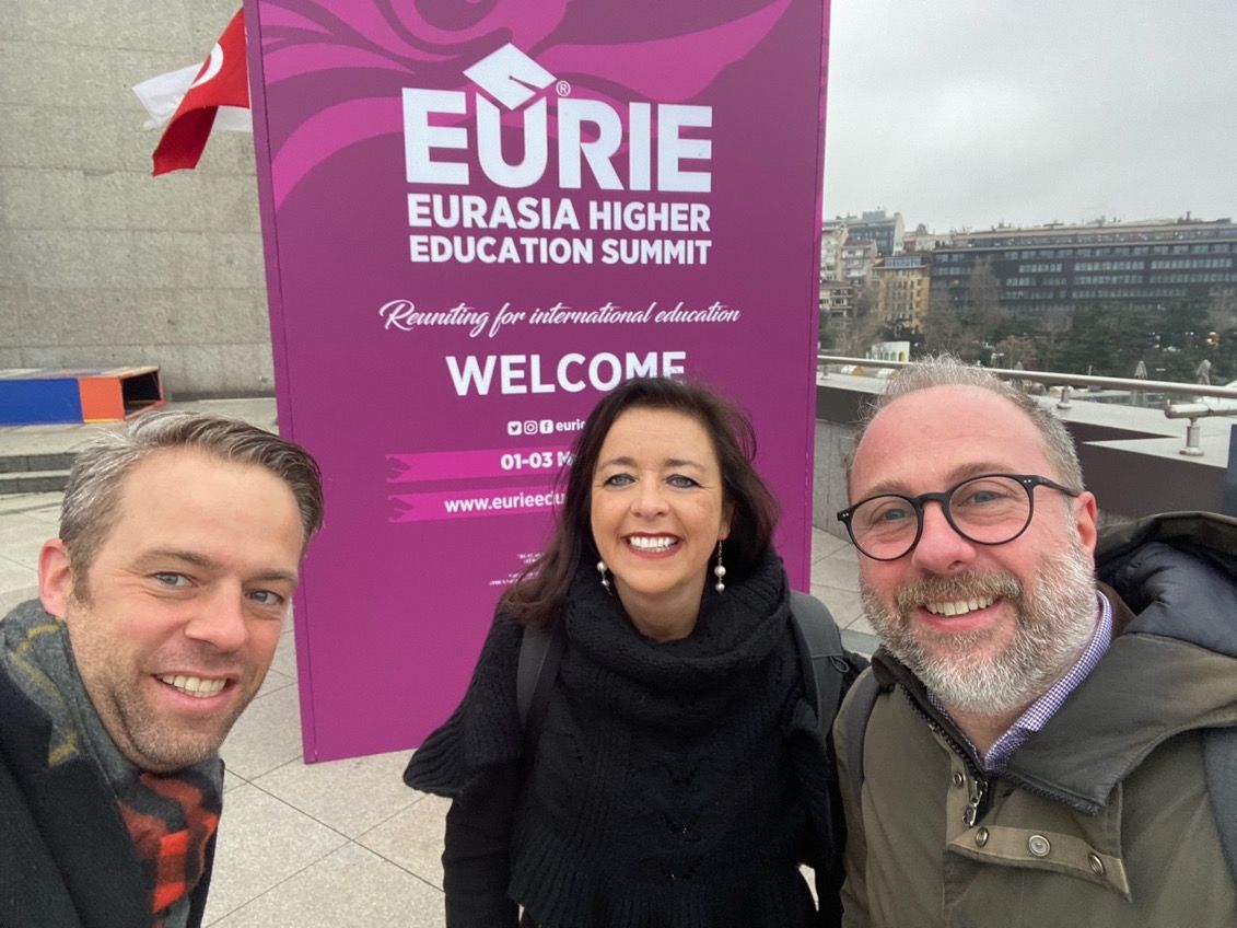 Proud of CHEI's PhD students <a href="/agata_mannino/">Agata</a> <a href="/albert_nijboer/">Albert Nijboer</a> Francesco Girotti for attending #EURIE2023 and discussing whether sensemaking facilitate the institutions' involvement in #internationalisation activities👏<a href="/EURIESUMMIT/">EURIE SUMMIT</a> #highered #phdcommunity #research #intled