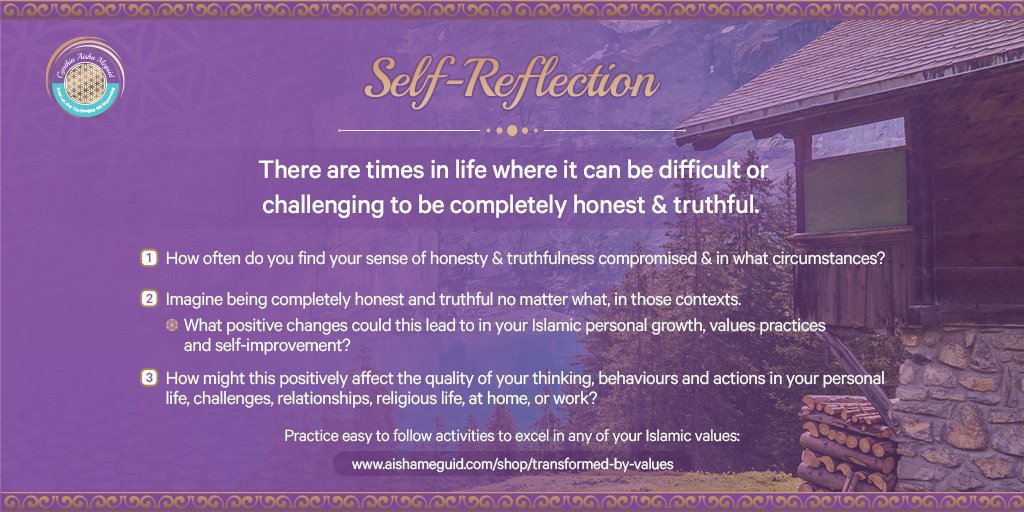 aisha_meguid's tweet photo. Self-Reflection💡

Check out 'Transformed by Values' for strategies to live your values more easily (available at https://t.co/8pAiJJw4nv) 

#transformedbyvalues #Islam #Muslimwomen #Islamicsuccess https://t.co/rTb2LobyaQ