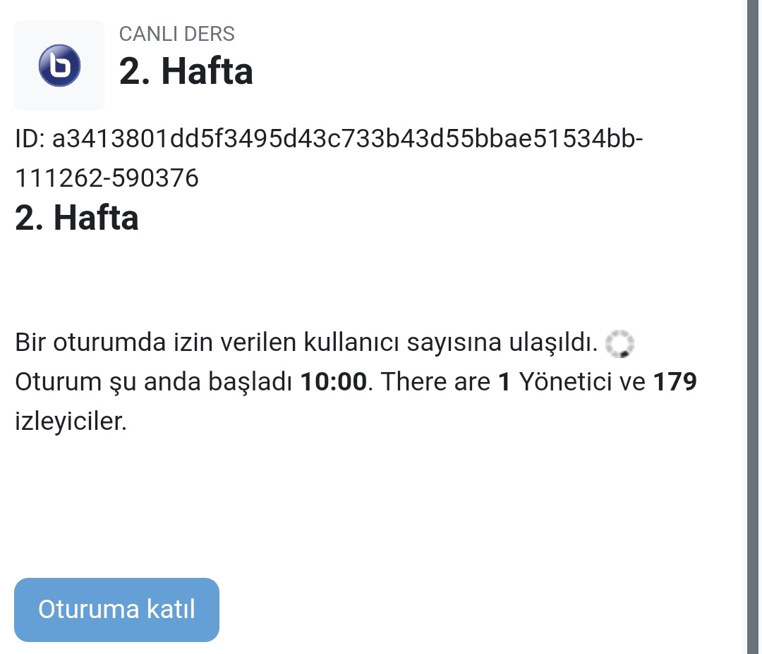 Önce sistem gitti , geldiğinde sınıfa alınmadım. Aynen bakın çok güzel eğitim görüyorum. 10 dan beri girmeyi deniyodum. Artık hiç giremiyorum. Teşekkürler... #marticinegitimkararı