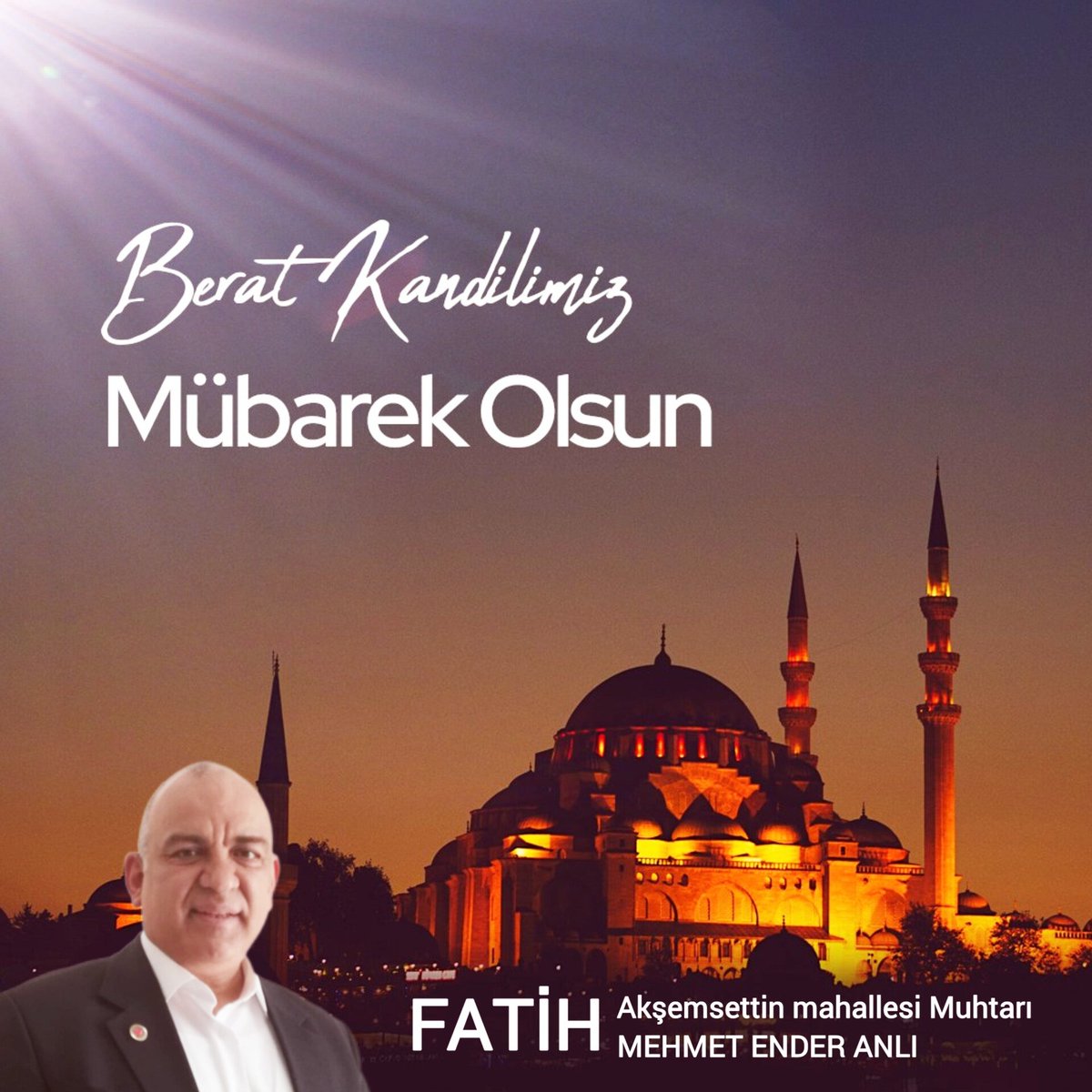 Ramazan-ı Şerifin Müjdecisi Kutlu Berat Gecemizin  Hayırlara Vesile Olmasını Dilerim...