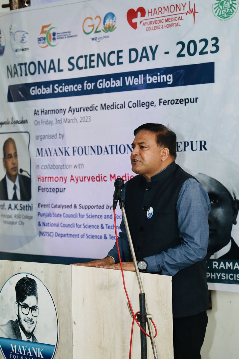 MayankFoundtion's tweet photo. Expert Talk by Prof. A.K.Sethi , Ex-principal RSD College , Ferozpur on the theme #globalscienceforglobalwellbeing
#NationalScienceDay2023
@PSCST_GoP @JKAroraEDPSCST @thkurmandakini @KSBathPSCST
#MayankFoundation https://t.co/tABVa1FY8s