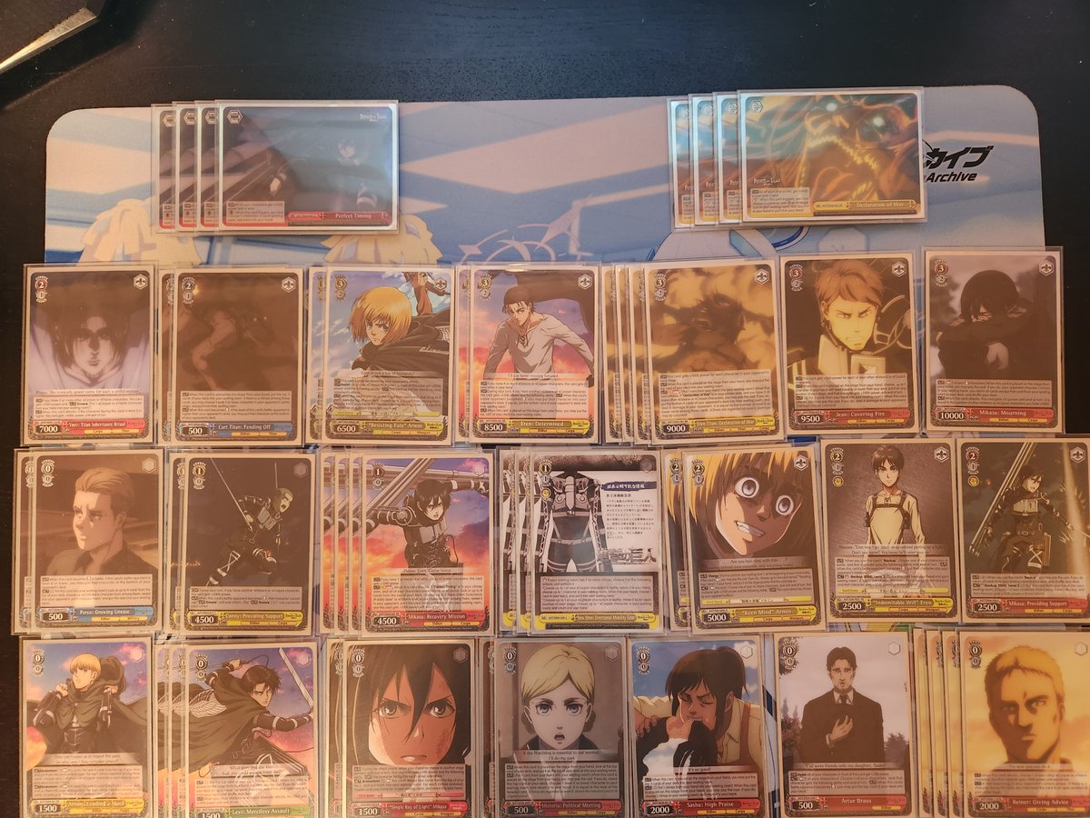 realhourss's tweet photo. Toronto BSF 2023 
Team score 6-1
Personal score 6-1

R1 IMC Pants/Book W/W
R2 HOL 8 Door W/W
R3 SDS 6 SS/2 Choice W/W
R4 HOL SS/Door L/W
R5 5HY 12 SB W/W
R6 MTI 8 SB W/W

T8
R1 SDS 6 SS/2 Choice W/L
can't find armin center runners locally feels bad

#ws2tcg #ヴァイスシュヴァルツ https://t.co/NR59PSyqXS