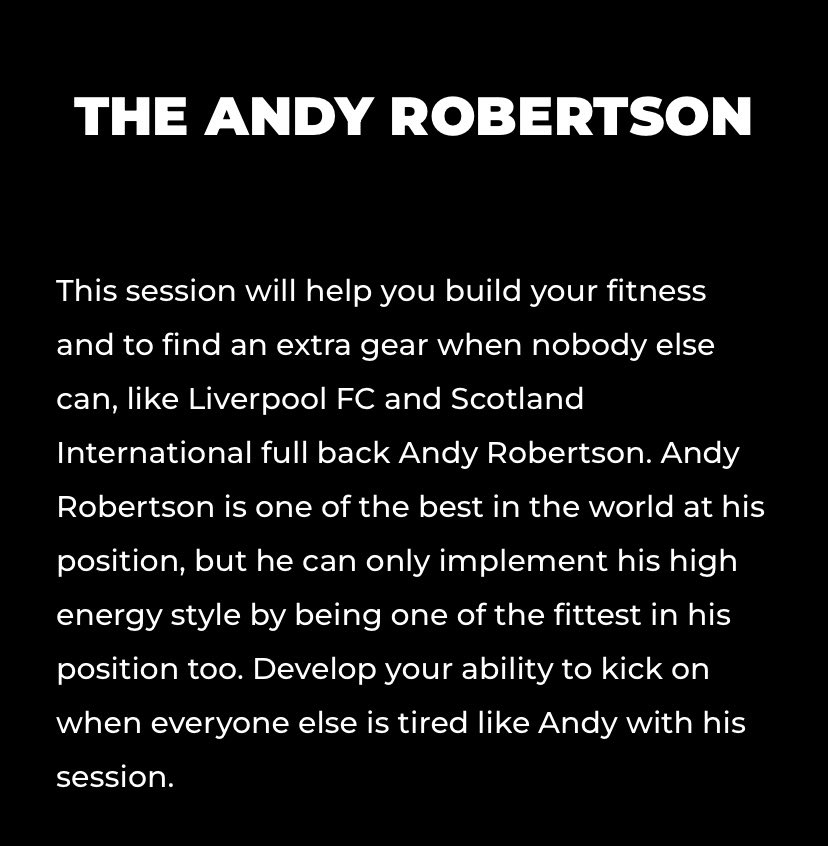 MatchReadyFit's tweet photo. Check out this endurance road running session designed to build the unbelievable fitness levels shown by Andy Robertson. 

The #Liverpool and #Scotland full back is famous for his bursting runs with an amazing ability to find another gear when everyone else would be slowing down https://t.co/WSwVcEyJJh