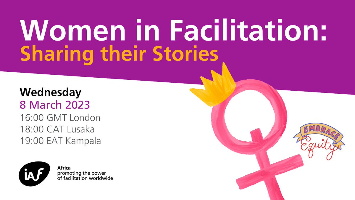 Irene Maweu 🌻🌻 (@wavinya66) on Twitter photo Join us on Wed 8th March -16:00GMT as <a href="/spkange/">Sophie Kange</a> lead an interactive session celebrating women in facilitation-sharing their stories -International Women's Day #IWD <a href="/iAf_Africa/">iAf_Africa</a> <a href="/IAFacilitators/">IAF</a> <a href="/IAF_Uganda/">IAF Uganda</a> <a href="/KenyaIaf/">IAF Kenya</a> <a href="/mutune_doreen/">Mutune Doreen</a> <a href="/ElliotOrizaarwa/">Elliot Orizaarwa</a> <a href="/_theLiberal/">Moraa O'Nyakundi</a> #embraceequity Join us on Wed 8th March -16:00GMT as <a href="/spkange/">Sophie Kange</a> lead an interactive session celebrating women in facilitation-sharing their stories -International Women's Day #IWD <a href="/iAf_Africa/">iAf_Africa</a> <a href="/IAFacilitators/">IAF</a> <a href="/IAF_Uganda/">IAF Uganda</a> <a href="/KenyaIaf/">IAF Kenya</a> <a href="/mutune_doreen/">Mutune Doreen</a> <a href="/ElliotOrizaarwa/">Elliot Orizaarwa</a> <a href="/_theLiberal/">Moraa O'Nyakundi</a> #embraceequity