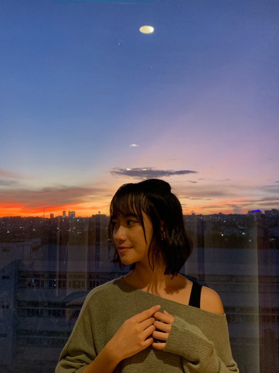 Freya_JKT48's tweet photo. Kemarin langitnya cantik🧡 https://t.co/c9YF9Hzces