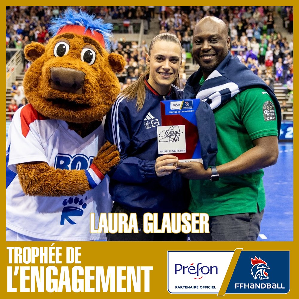 🏆 Vous avez élu Laura Glauser comme joueuse la plus engagée sur le terrain hier soir. Elle reçoit donc le Trophée de l’Engagement décerné par Préfon.

👏Bravo pour ton engagement Laura !

#trophéedelengagement #Préfonhandball #Engagement #handball