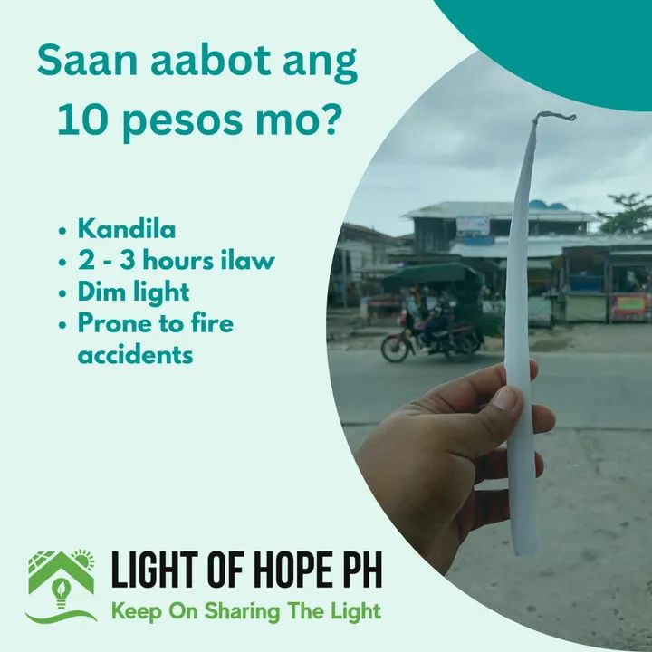 Under-privileged off-the-grid families commonly use candles as an alternative for lighting at night, which are prone to fire accidents when left unattended 🕯️🌏🌤️

#KeepOnSharingtheLight #LightHeroes #CloudgridProject #LightOfHopePH