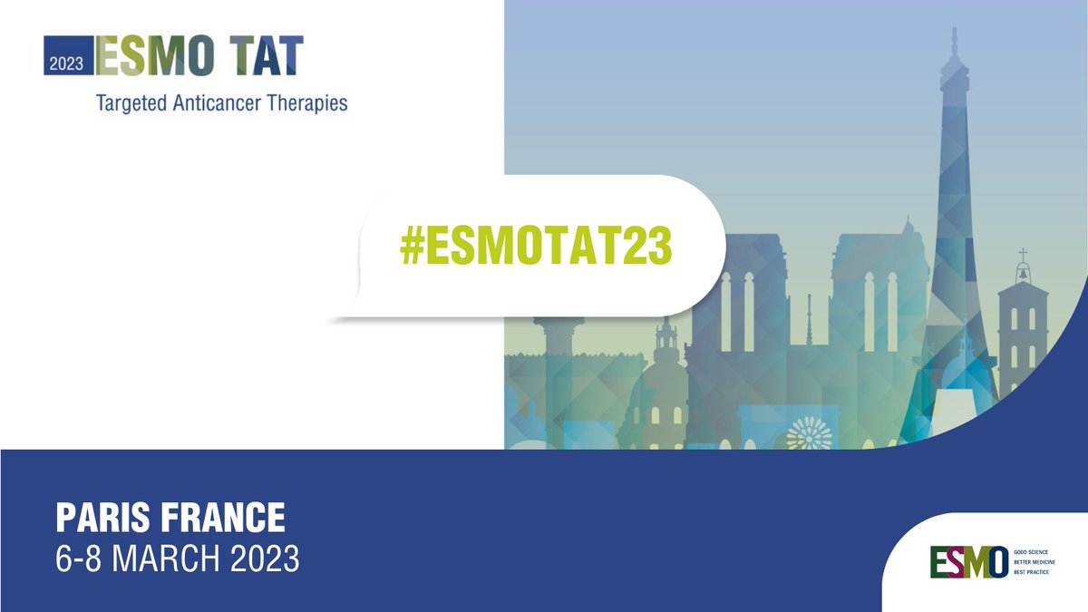 📍 #ESMOTAT23 | Our team is very pleased to be attending this week's ESMO Targeted Anticancer Therapies Congress, the leading conference dedicated to the most promising new anticancer drugs, with a focus on early-phase clinical development 🔬

#Immunotherapy #PrecisionOncology