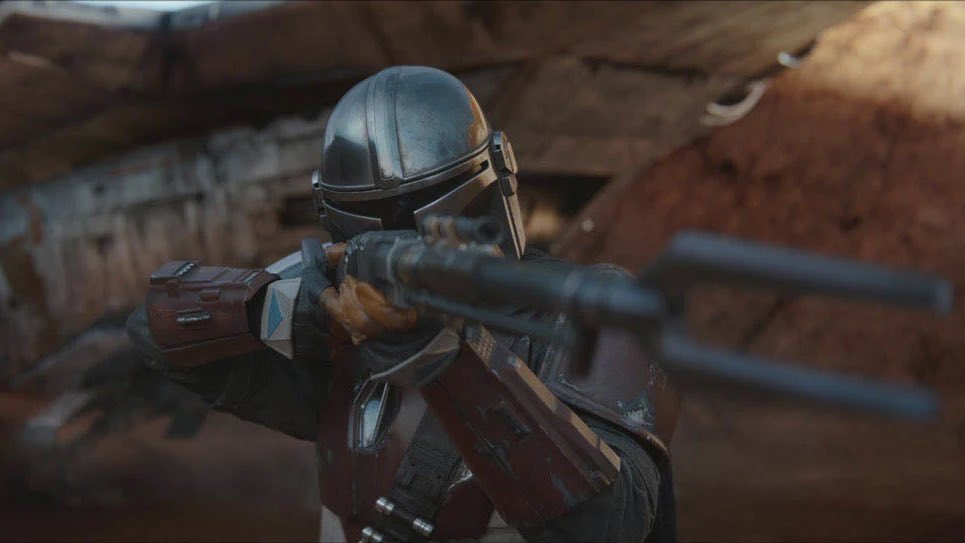 starwarsiain's tweet image. What ever happened to Mando’s pulse rifle?
#StarWars #TheMandalorian