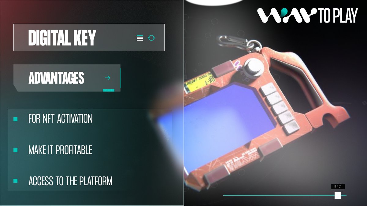 🔑 Get ready to level up your gaming experience with Digital Key from WayToPlay! Activate your #NFT and enjoy a variety of classic and modern games. #Earn rewards and unlock new features by completing challenges or buying from other players.

#Gaming #NFTs #NFTCommunity