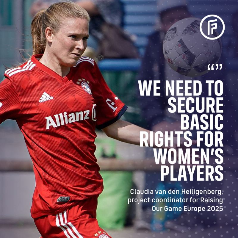 FIFPRO's tweet photo. 🇳🇱 Former Netherlands international @CvdH1985 didn't realise how precarious a footballer’s career was until she got injured.

Today she’s leading ROGE25, another step in the fight for equity in women’s football.
