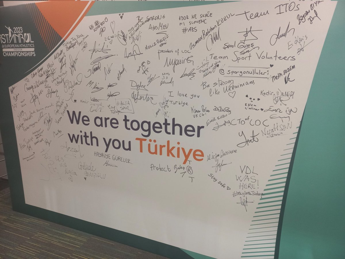 euroindoor2023's tweet photo. Thanks for your solidarity, friends. #Istanbul2023 https://t.co/LfzAjcpcfi