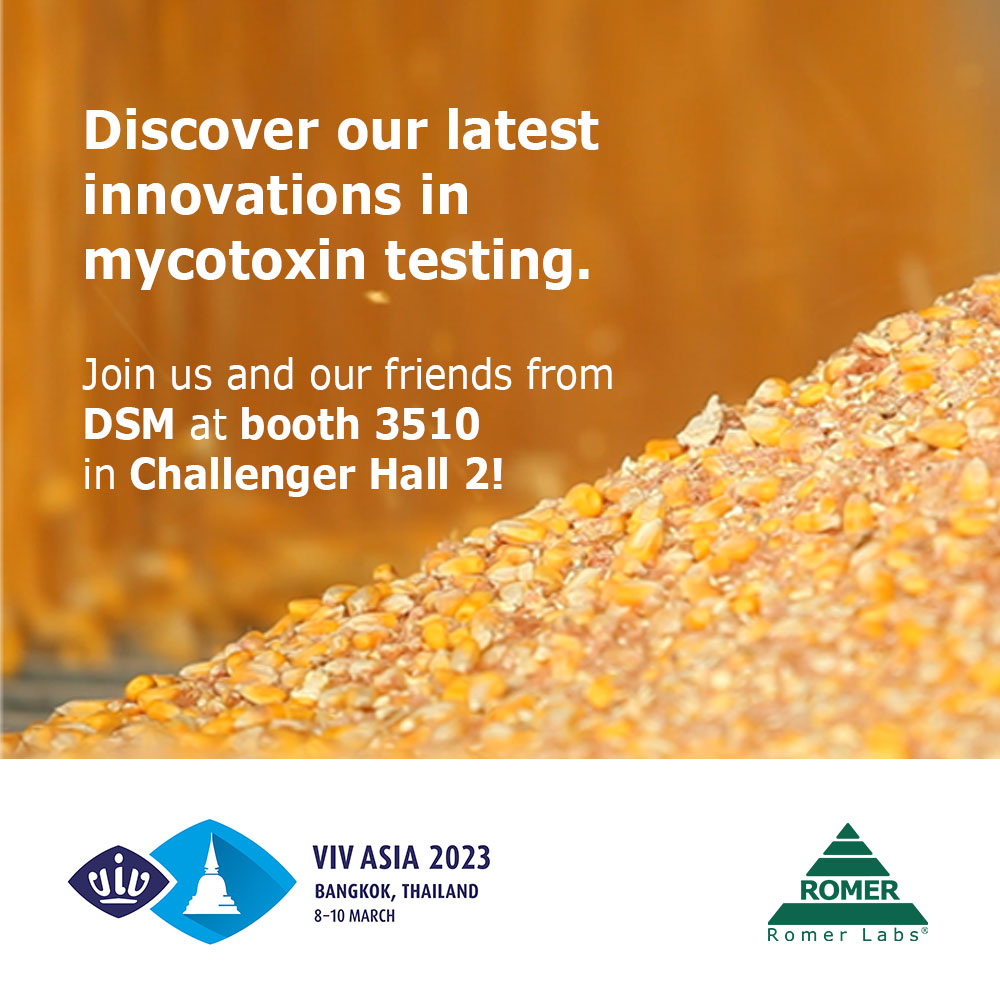 Planning to be at this year’s VIV Asia in Bangkok? Look for us at the @DSMFeedTweet booth (Challenger Hall 2, Booth #3510) and be sure to ask about a live demo of the AgraStrip® Pro WATEX® system for the quantification of #mycotoxins.
