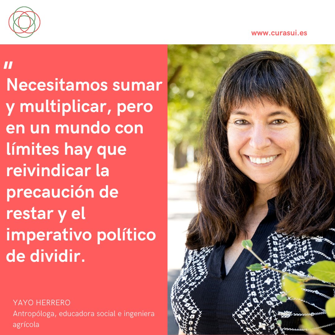 curasui_'s tweet photo. Este miércoles 8 de marzo, de 11 a 11:30, en el marco de nuestra colaboración semanal con el programa "Avui sortim" de Rne4, hablaremos con Yayo Herrero sobre ecología, capitalismo, feminismo, etc.
#filosofía #autoconocimiento #curasui #curasumundi #pensamientocrítico https://t.co/KCn1f4m30N