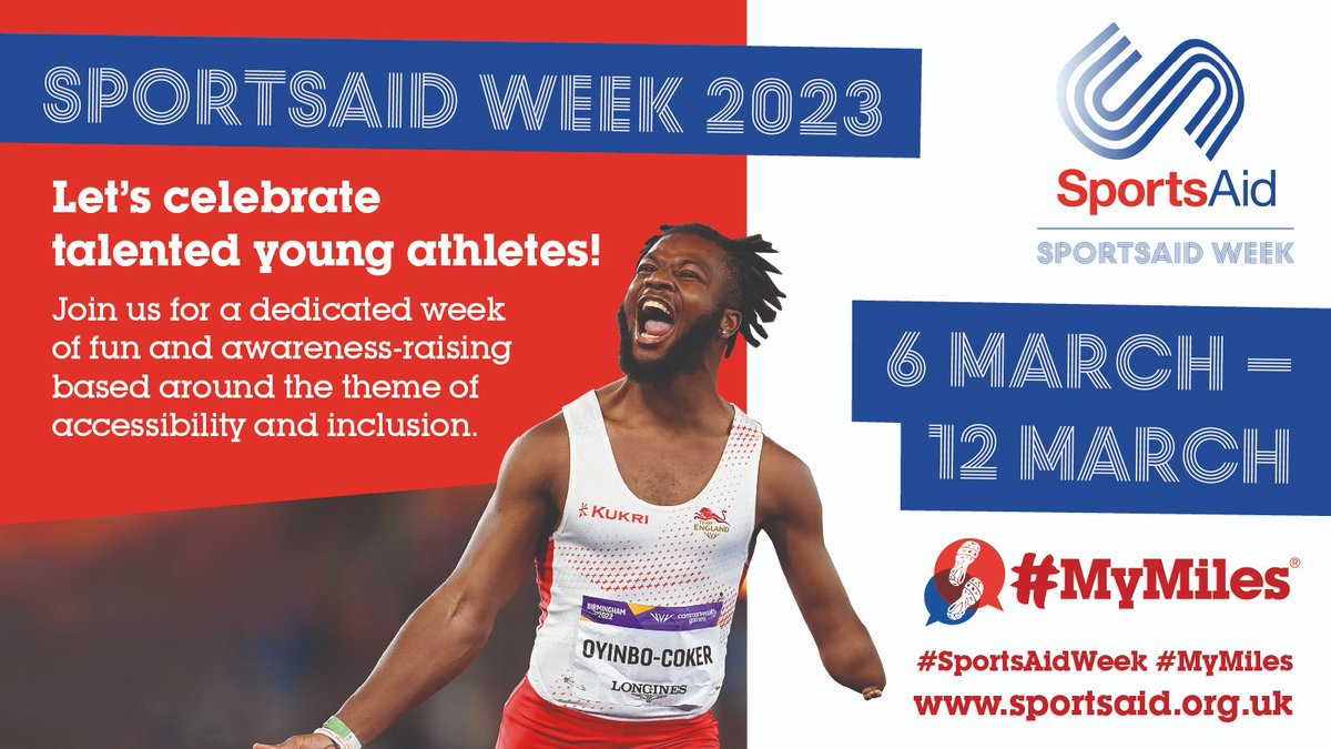 #SportsAidWeek 2023 kicks off today!

This year’s theme focuses on accessibility and inclusion as the charity shines a spotlight on the country’s most talented young athletes and celebrates the incredible work being undertaken by its partners 🤝

▶️ bit.ly/3EXNg7e