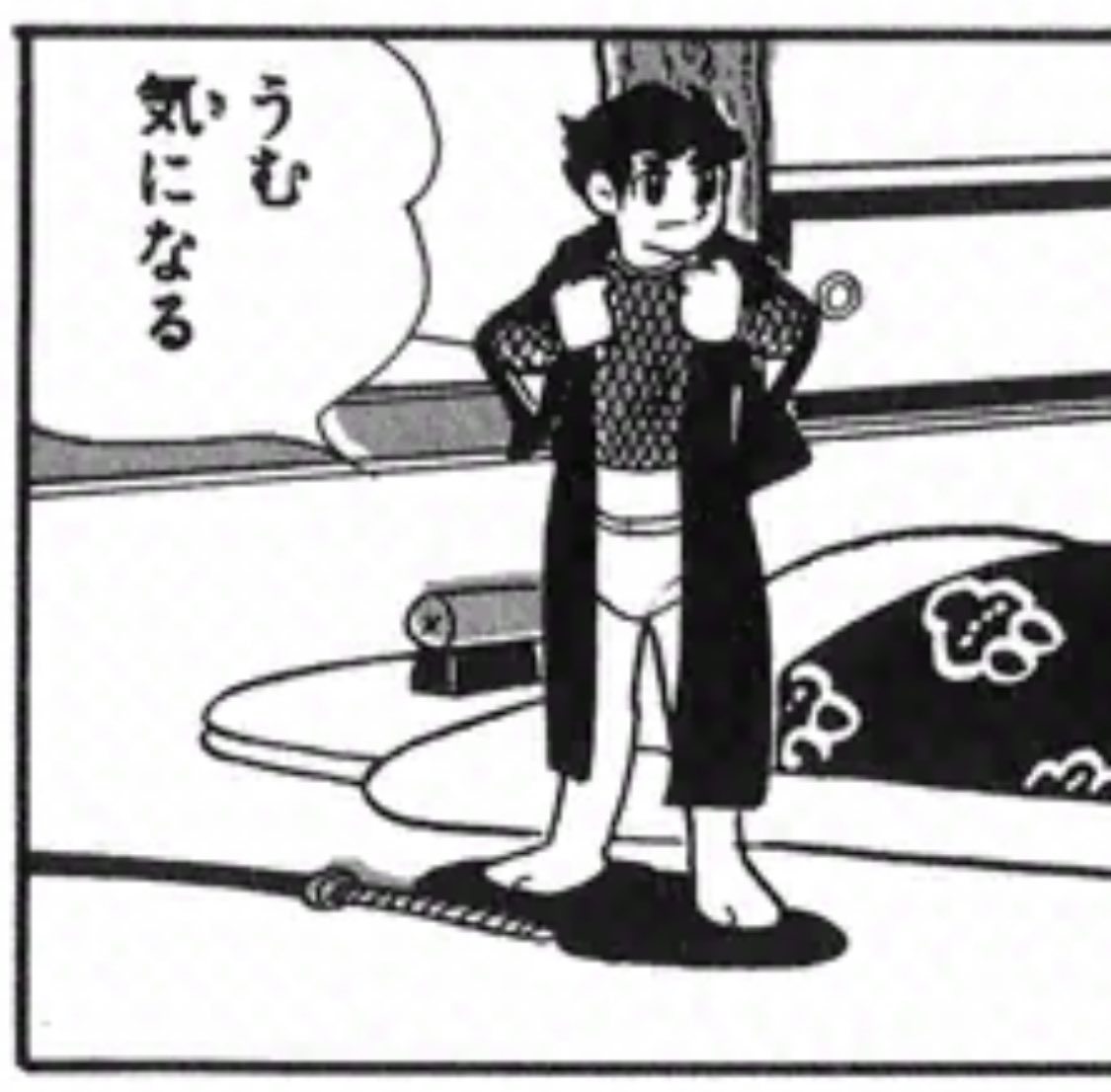 影丸くん、突然の生着替えでパンツ姿をお披露目