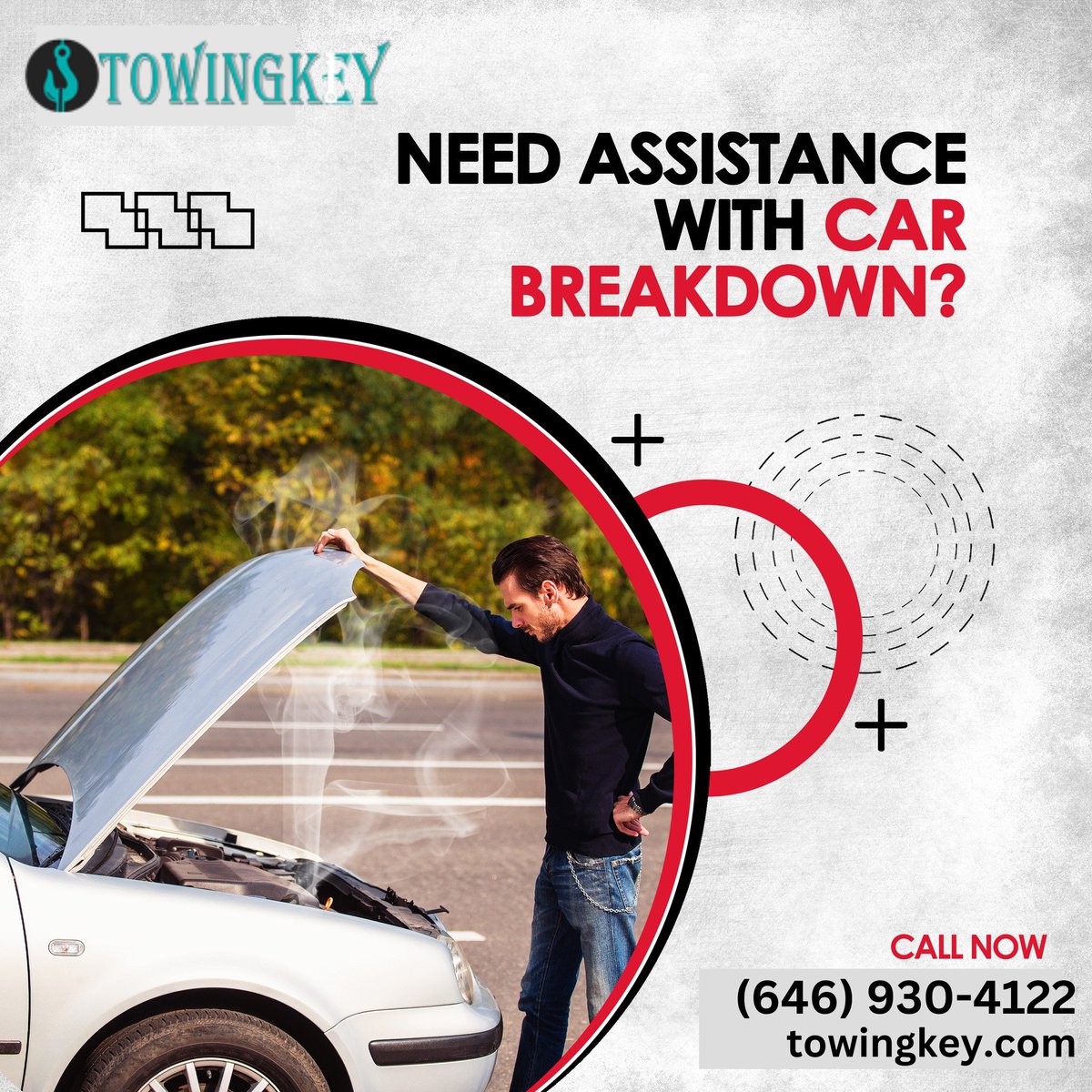 towing_key's tweet photo. We know how frustrating it gets when your car breaks down on the middle of the road. Keep #Towingkey on speed dial to assist you with your #cartowing requirements on the double. 

Dial: (646) 930-4122 or visit our website https://t.co/fGPbVfQXbq

#towing #emergencytowing https://t.co/qHTOO4PhLI