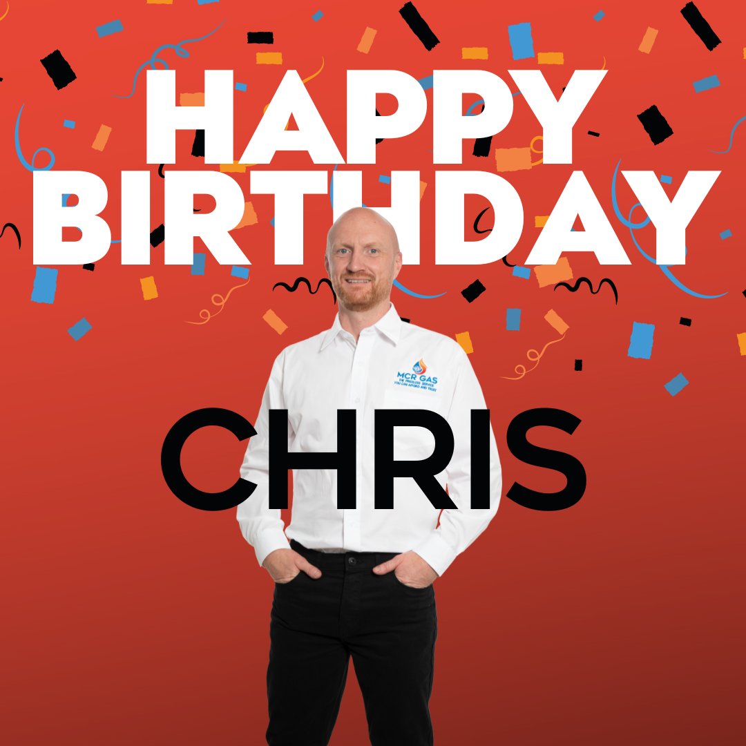 Happy Birthday to our MD Chris🎂🎁