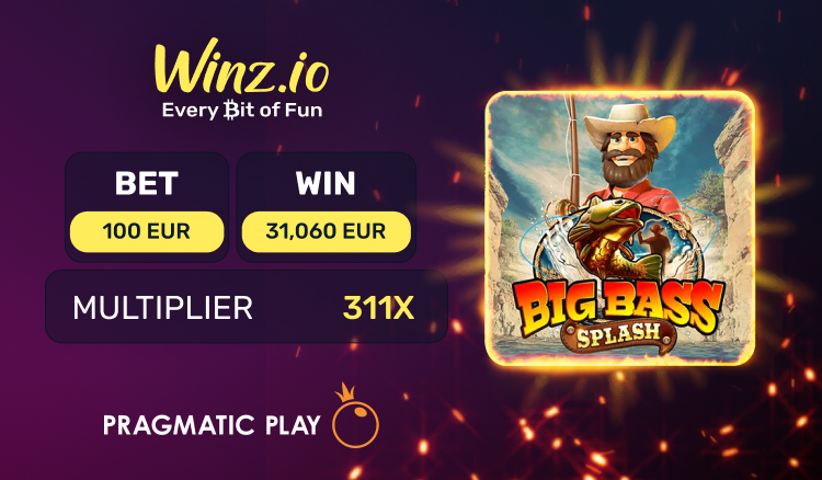 Happy Monday everyone! 

Today we give our congratulations to a player who recently hit a great sum of money!  

&#128184;The lucky guy won &#120815;&#120813;,&#120812;&#120818;&#120812; &#120280;&#120296;&#120293; in Big Bass Splash slot with the bet of only 100 EUR!

Try your luck with  ⬇️