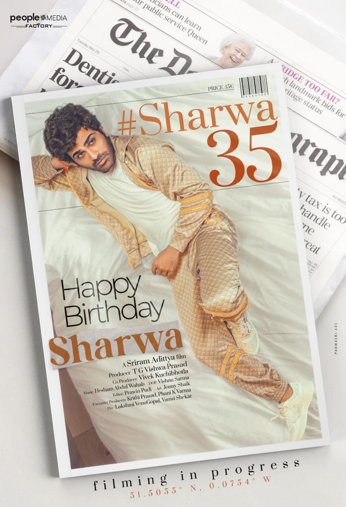 Happy Birthday @ImSharwanand Garu ❤️ 

Can't Wait For #Sharwa35 Movie 🤩

#HBDSharwanand @IamKrithiShetty