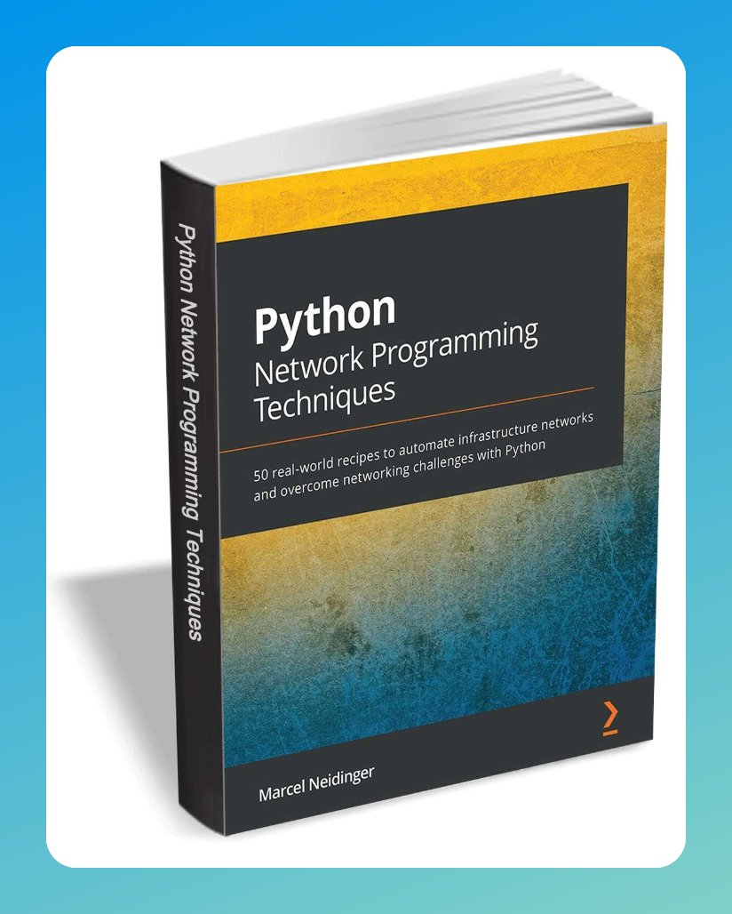 Interested in learning Python Network Programming?

I found this free ebook for you!

Links in the first comment. Enjoy!