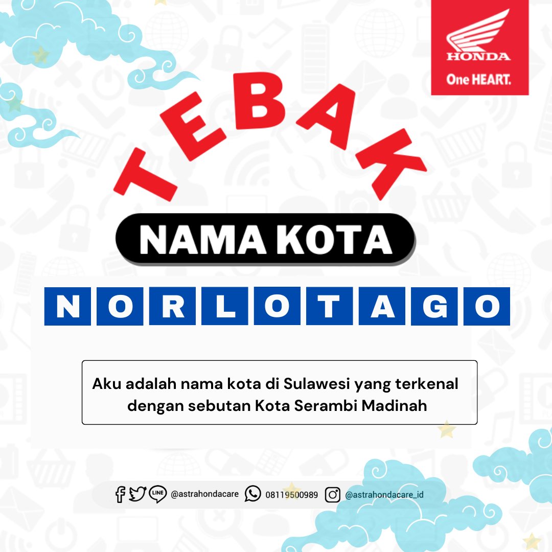 Yang belum ikutan Giveaway masih ada waktu ya!

Mimin repost materi Giveawaynya ya. Tebak nama kota dan cuz buruan jawab dikolom kementar 😊
Dapetin hadiah pulsa 25K untuk BroSis yang beruntung 🙂 (cont)