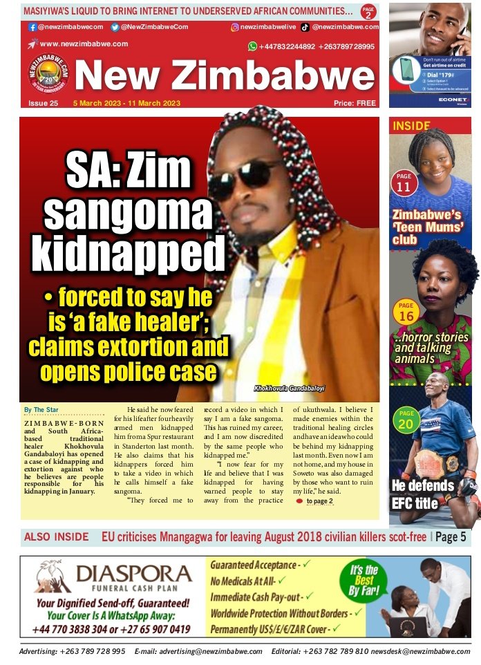 NewZimbabwe.com on Twitter: " Our latest E-Paper. Download full copy