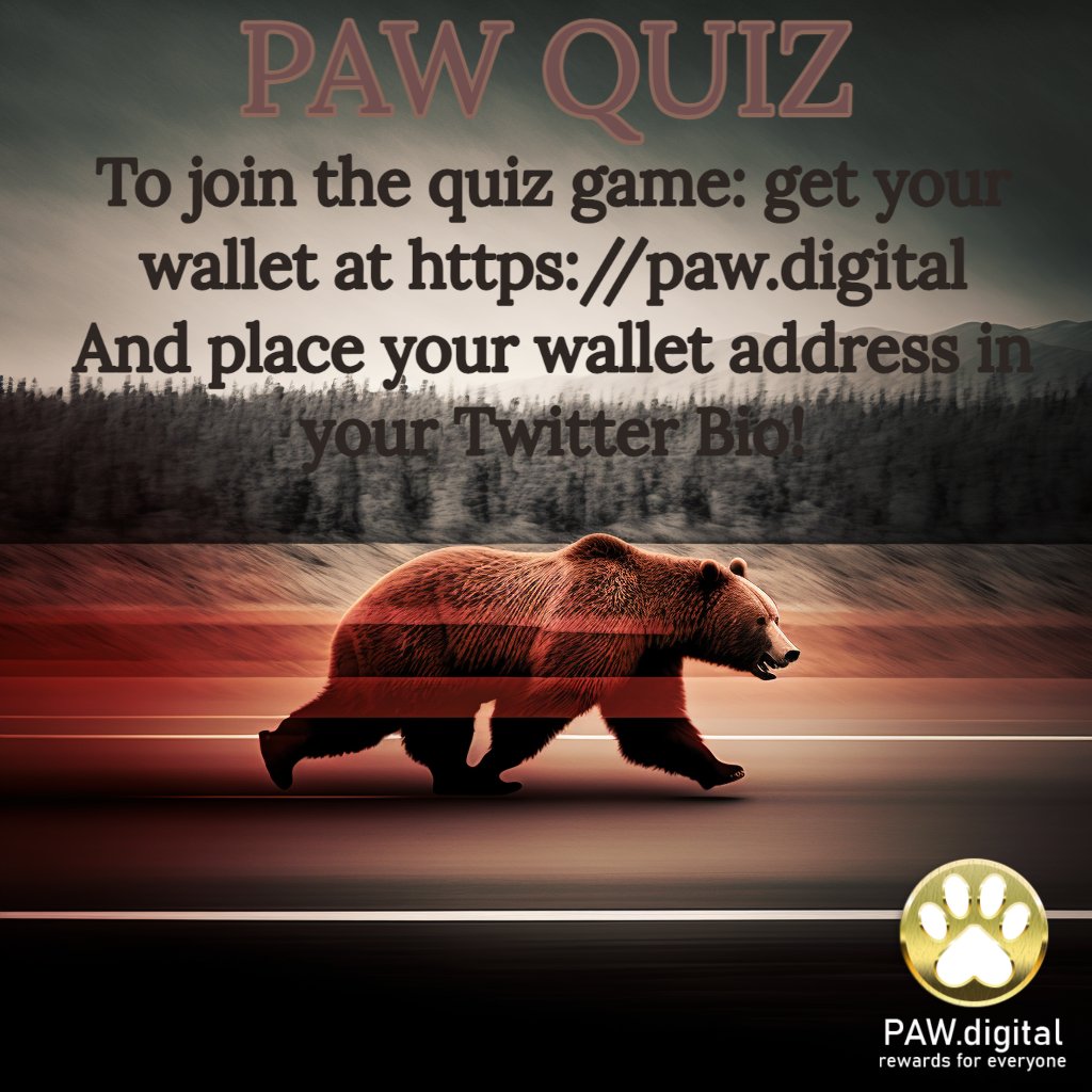 🐾PAW Quiz🧩

🐶🐱🐻🐵🐴🐘🐖🦔🦝🐔🐰

Claim yourself 2000 PAW with a correct answer and 250 PAW with a wrong answer!

Question: The Killer Whale is considered a type of dolphin. True or False?

⏳Ends in 24 hours
$paw #paw #memecoins 🐳🌊🐬
