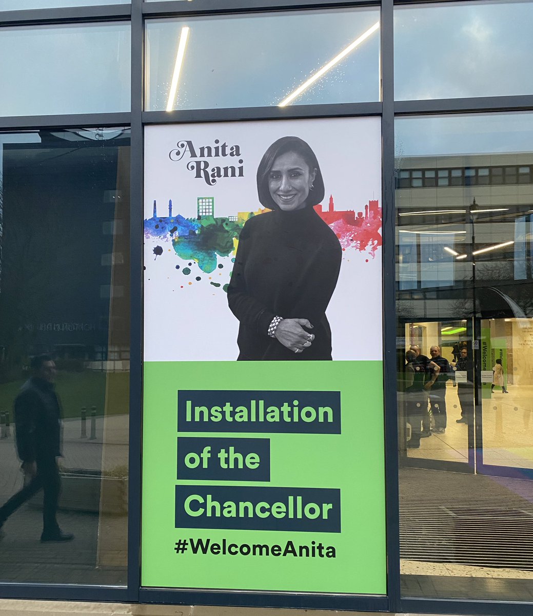 Today’s the day! We’re excited to be celebrating the Installation of Anita Rani as Chancellor 🥳 #WelcomeAnita #TeamBradford