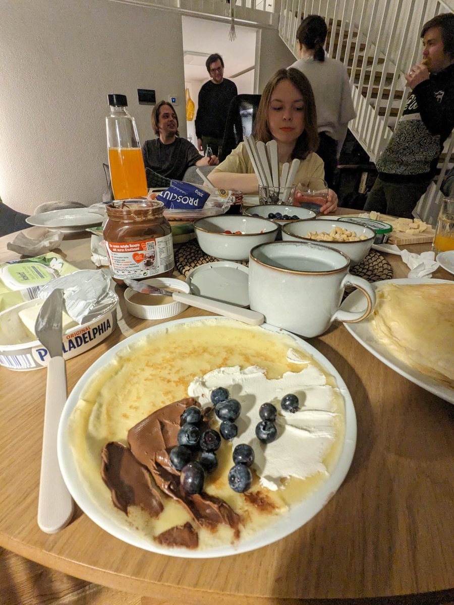 palark_com's tweet image. Who likes pancakes? Palark engineers and their families do! A week ago, this passion even made it to some kind of eat-them-all challenge and occasional get-together 😋 Our other recent joint activities included visiting Berlin and Zurich 🙌