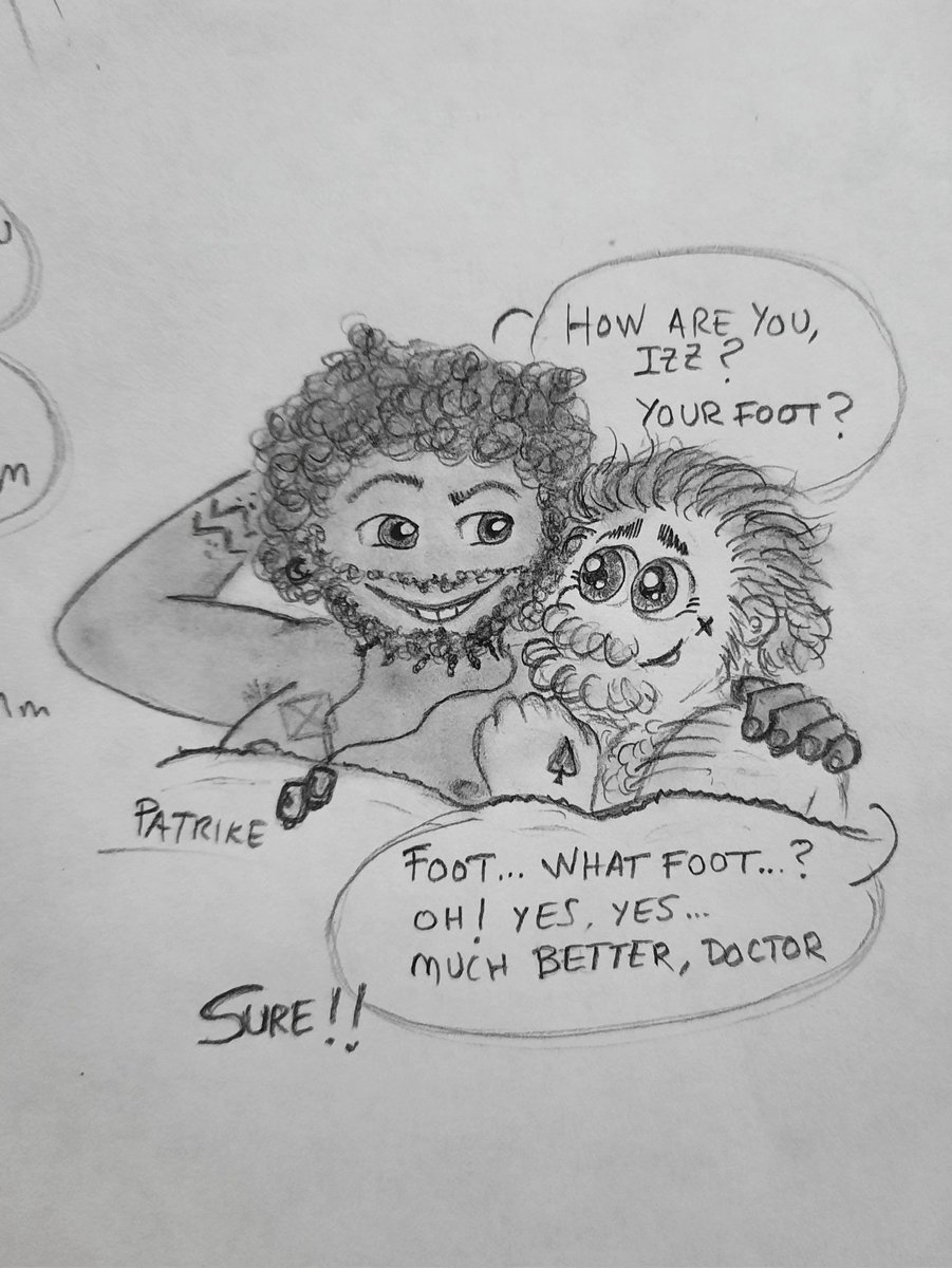 Patrike_cj's tweet photo. I've been sailing #Rizzy ship for a long time... but my first doodle of them was in July (there was a previous one, slightly embarrassing ssshhhhπ€«) and they're a crazy and powerful couple that I love to draw!
#OFMDfanart #ofmdRoach #izzyhands https://t.co/BpdSyWooxP