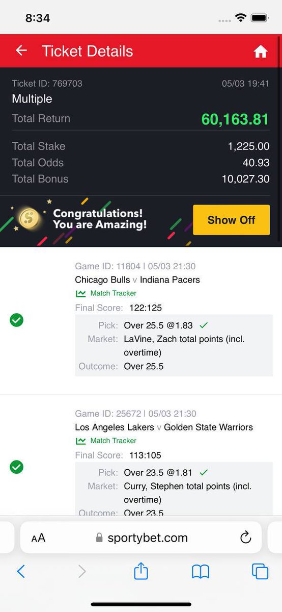 40 Odds won on telegram channel 🏆🏆🏆

t.me/boochitips

10k for a follower

Like and RT.