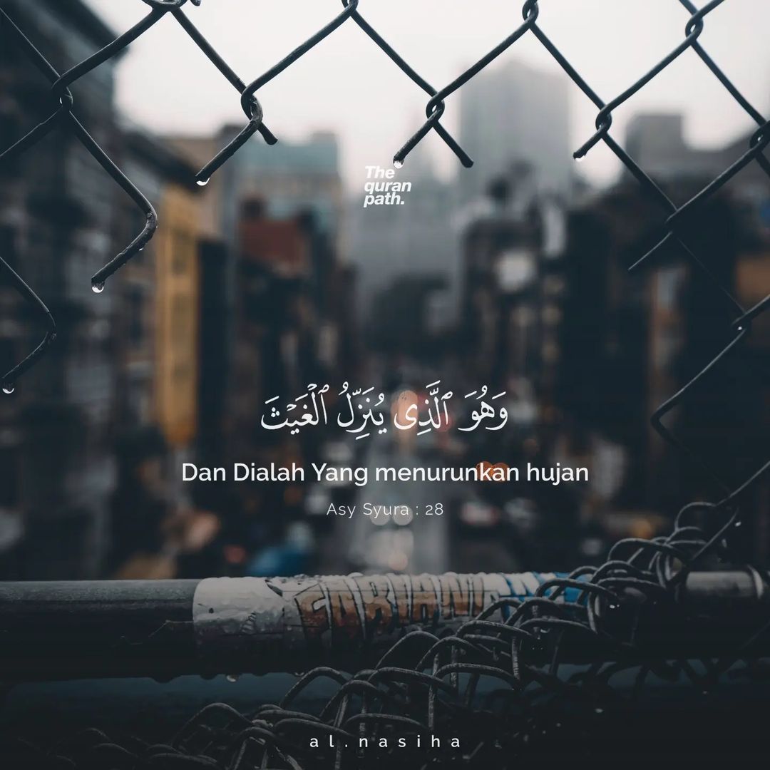 TausiyahHarian's tweet photo. 🤲🤲🤲 

Hanya Allah semata yang menurunkan hujan dari langit, dengannya Allah menyelamatkan manusia setelah mereka berputus asa darinya https://t.co/vXvQcFQUEX