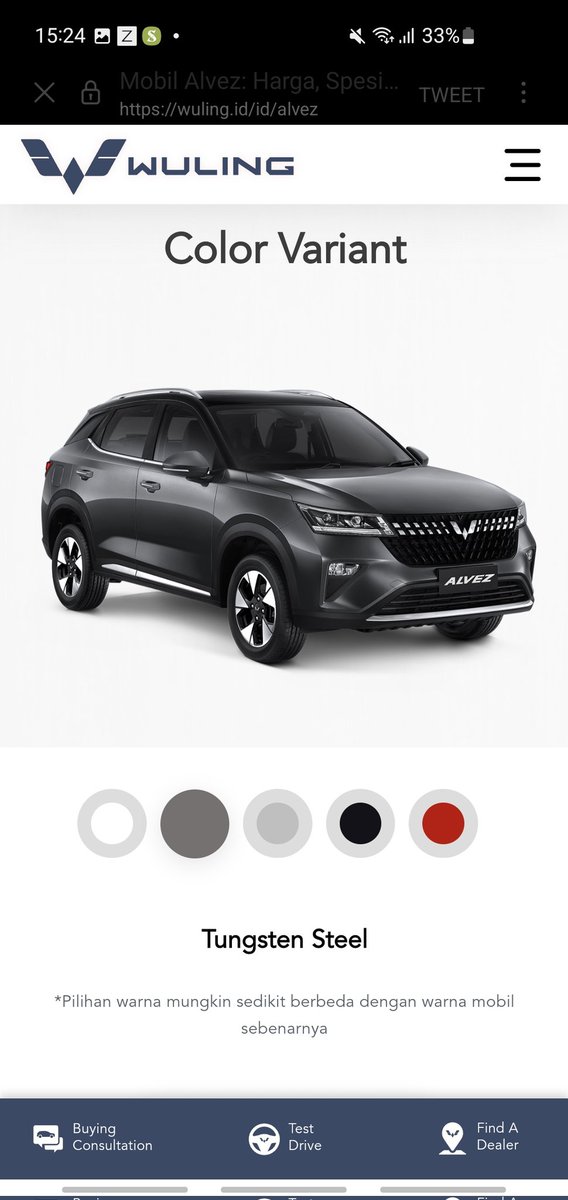 inguskumeler's tweet image. Warna tungsten Steel mewah banget #Alvez