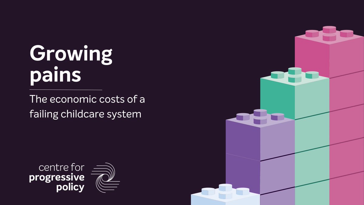 🚨NEW: CPP’s #GrowingPains report is out now.

Our new report lays bare the economic costs of the lack of accessible, affordable childcare in the UK, and makes the case to recognise childcare as infrastructure in government spending.🧵⬇️

 #ChildcareIsInfrastructure  #CPPresearch