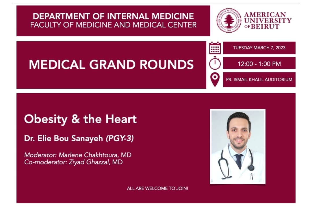 ESanayeh's tweet photo. Excited for tomorrow's grand round in which I will discuss the impact of obesity on the cardiovascular system. 
#medtwitter https://t.co/B4eIawUDtG